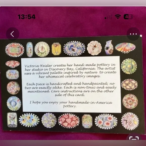 Handmade Mosaic Art” Enchanted Life”Polymer Clay Original On Wood 12”x 8” - Picture 10 of 10